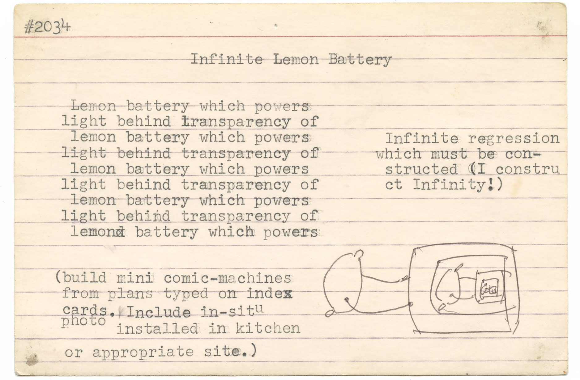Infinite Lemon Battery Card